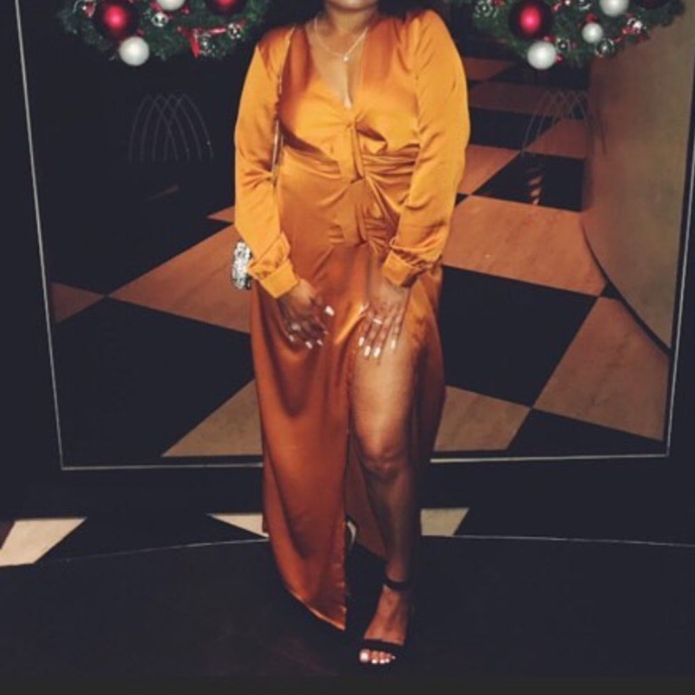 Orange dress